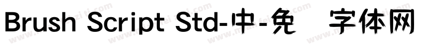 Brush Script Std-中字体转换